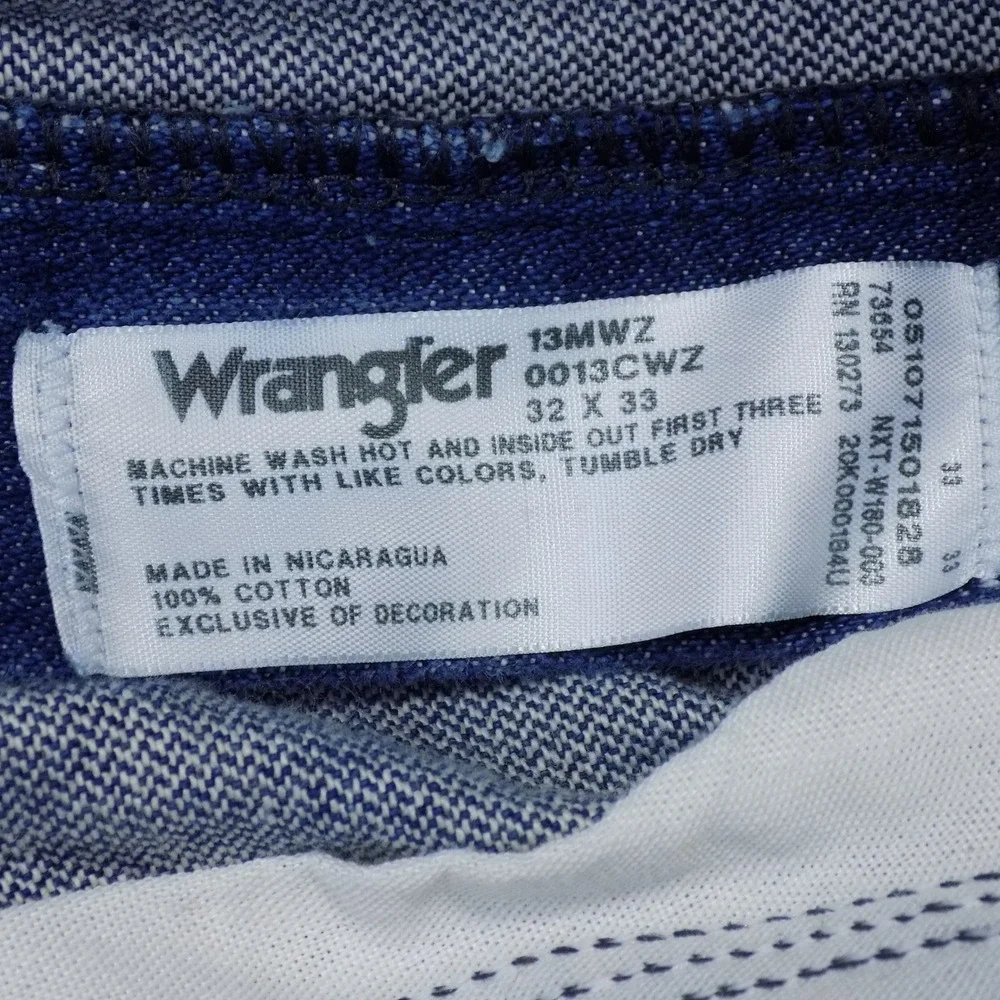 Wrangler Jeans Mens 32x33 13MWZ Cowboy Cut Original Fit Blue Denim EUC